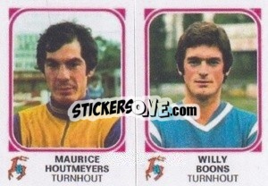 Cromo Maurice Houtmeyers / Willy Boons - Football Belgium 1976-1977 - Panini