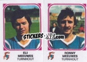 Sticker Eli Meeuwes / Ronny Meeuwes - Football Belgium 1976-1977 n. 460 - Panini