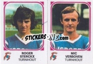 Cromo Roger Sterckx / Nic Verboven - Football Belgium 1976-1977 - Panini
