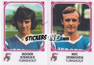 Sticker Roger Sterckx / Nic Verboven - Football Belgium 1976-1977 n. 461 - Panini