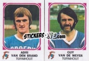 Sticker Adri Van Den Brand / Guy Van De Weyer - Football Belgium 1976-1977 n. 462 - Panini