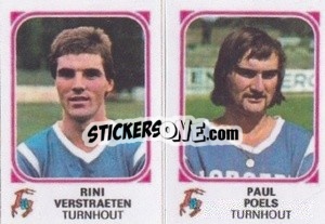 Sticker Rini Verstraeten / Paul Poels - Football Belgium 1976-1977 - Panini