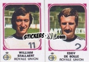 Figurina William Stallaert / Eddy De Bolle - Football Belgium 1976-1977 - Panini