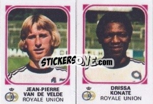 Cromo Jean-Pierre Van De Velde / Drissa Konate - Football Belgium 1976-1977 n. 469 - Panini
