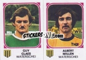 Cromo Guy Claes / Albert Millen - Football Belgium 1976-1977 - Panini