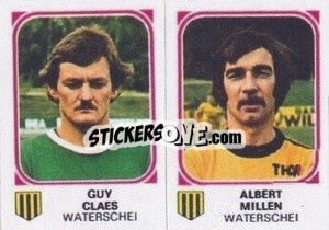 Figurina Guy Claes / Albert Millen - Football Belgium 1976-1977 - Panini