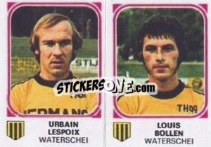 Sticker Urbain Lespoix / Louis Bollen - Football Belgium 1976-1977 n. 472 - Panini