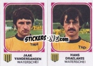 Sticker Jaak Vandersanden / Hans Draelants - Football Belgium 1976-1977 n. 473 - Panini