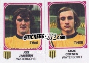 Cromo Jos Janssen / Aime Coenen - Football Belgium 1976-1977 - Panini
