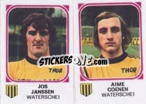 Sticker Jos Janssen / Aime Coenen - Football Belgium 1976-1977 n. 474 - Panini
