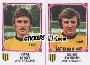 Sticker Vital Stroy / Guido Swinnen - Football Belgium 1976-1977 - Panini