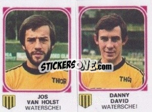 Sticker Jos Van Holst / Danny David - Football Belgium 1976-1977 - Panini