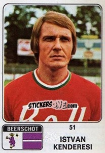 Cromo Istvan Kenderesi - Football Belgium 1973-1974 - Panini