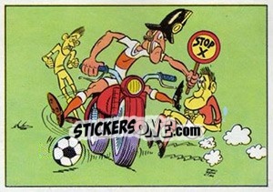 Figurina Cartoon (Le Stopper) - Football Belgium 1973-1974 - Panini