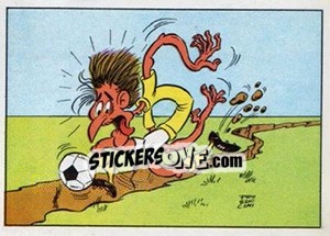 Cromo Cartoon (La Plaque Tournante) - Football Belgium 1973-1974 - Panini