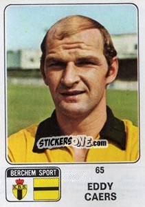 Sticker Eddy Caers - Football Belgium 1973-1974 n. 65 - Panini