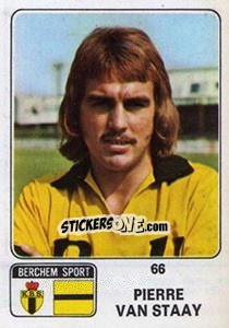 Cromo Pierre van Staay - Football Belgium 1973-1974 - Panini