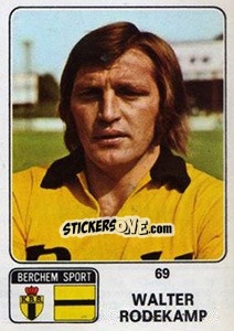 Cromo Walter Rodekamp - Football Belgium 1973-1974 - Panini