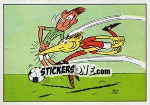 Figurina Cartoon - Football Belgium 1973-1974 - Panini