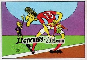 Sticker Cartoon - Football Belgium 1973-1974 - Panini