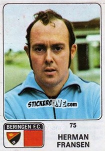 Sticker Herman Fransen - Football Belgium 1973-1974 n. 75 - Panini