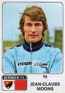 Sticker Jean-Claude Moons - Football Belgium 1973-1974 n. 79 - Panini