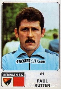 Sticker Paul Rutten - Football Belgium 1973-1974 - Panini