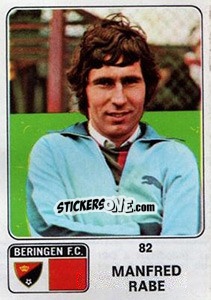 Sticker Manfred Rabe - Football Belgium 1973-1974 - Panini