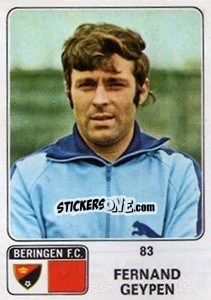 Sticker Fernand Geypen - Football Belgium 1973-1974 n. 83 - Panini