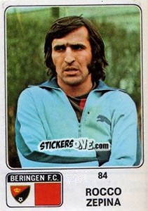 Cromo Rocco Zepina - Football Belgium 1973-1974 - Panini