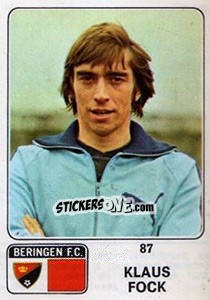 Sticker Klaus Fock - Football Belgium 1973-1974 - Panini