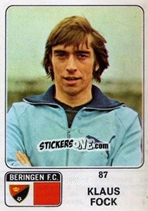 Sticker Klaus Fock - Football Belgium 1973-1974 n. 87 - Panini