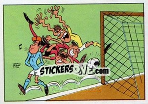 Sticker Cartoon - Football Belgium 1973-1974 - Panini