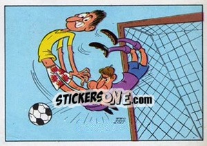 Sticker Cartoon - Football Belgium 1973-1974 - Panini