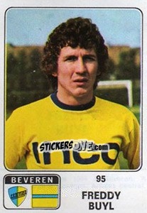 Sticker Freddy Buyl - Football Belgium 1973-1974 n. 95 - Panini