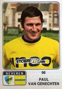 Figurina Paul van Genechten - Football Belgium 1973-1974 - Panini
