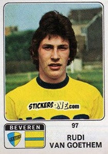 Sticker Rudi van Goethem - Football Belgium 1973-1974 - Panini