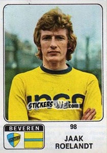 Sticker Jaak Roelandt - Football Belgium 1973-1974 n. 98 - Panini