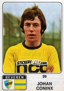 Sticker Johan Coninx - Football Belgium 1973-1974 n. 99 - Panini