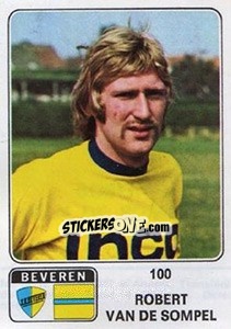 Cromo Robert van de Sompel - Football Belgium 1973-1974 - Panini