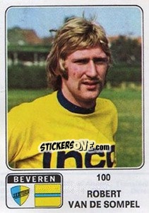 Sticker Robert van de Sompel - Football Belgium 1973-1974 n. 100 - Panini