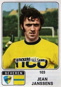 Cromo Jean Janssens - Football Belgium 1973-1974 n. 103 - Panini