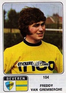 Sticker Freddy van Gremberghe - Football Belgium 1973-1974 - Panini