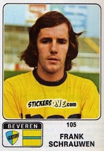 Sticker Frank Schrauwen - Football Belgium 1973-1974 - Panini