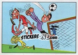 Sticker Cartoon - Football Belgium 1973-1974 - Panini