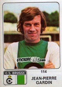 Sticker Jean-Pierre Gardin - Football Belgium 1973-1974 n. 114 - Panini