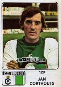 Sticker Jan Corthouts - Football Belgium 1973-1974 - Panini