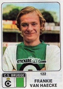 Sticker Frankie van Haecke - Football Belgium 1973-1974 n. 122 - Panini
