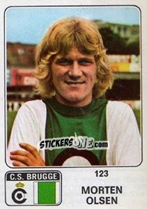 Sticker Morten Olson - Football Belgium 1973-1974 - Panini