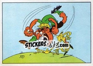 Sticker Cartoon (Action Personnelle) - Football Belgium 1973-1974 - Panini
